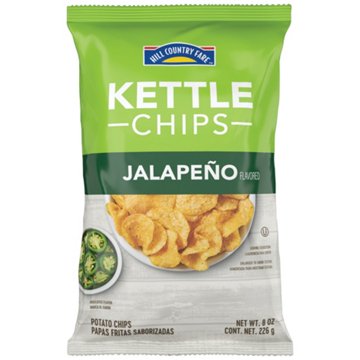 Hill Country Fare Kettle Potato Chips - Jalapeño, 8 oz