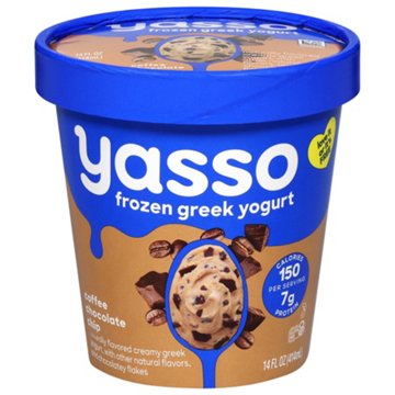 Yasso Frozen Greek Yogurt - Coffee Chocolate Chip, 14 oz