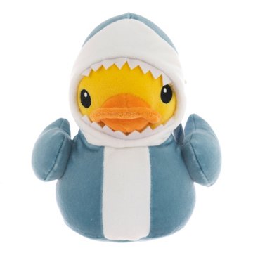 Quackerz Duck Plush Toy - Shark, 6"