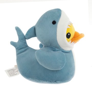 Quackerz Duck Plush Toy - Shark, 6"