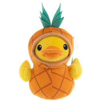 Quackerz Duck Plush Toy - Pineapple, 6"