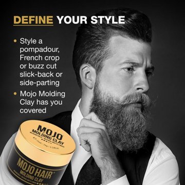 MOJO Molding Hair Styling Clay - Medium Hold, Matte Finish