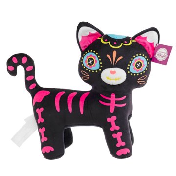 Destination Holiday Day of the Dead Cat Plush Toy, 10.5"