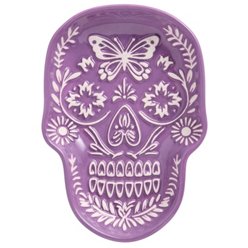 Destination Holiday Day Of The Dead Skull Tidbit Plate, Each