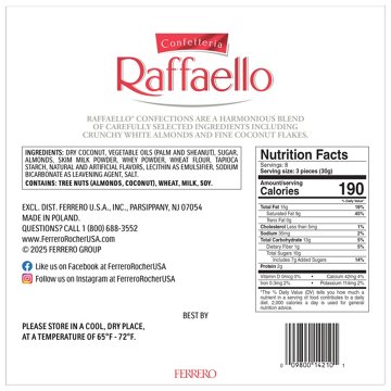 Ferrero Raffaello Almond Coconut Treats, 24 ct