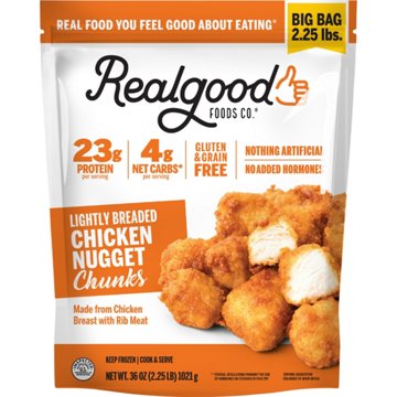 Real Good Foods Co. Frozen Lightly Breaded Chicken Nuggets - Big Bag