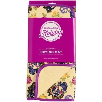Destination Holiday Novios Day Of The Dead Reversible Drying Mat