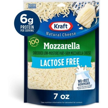Kraft Lactose Free Mozzarella Shredded Cheese