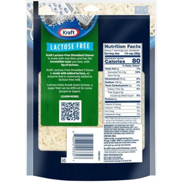 Kraft Lactose Free Mozzarella Shredded Cheese