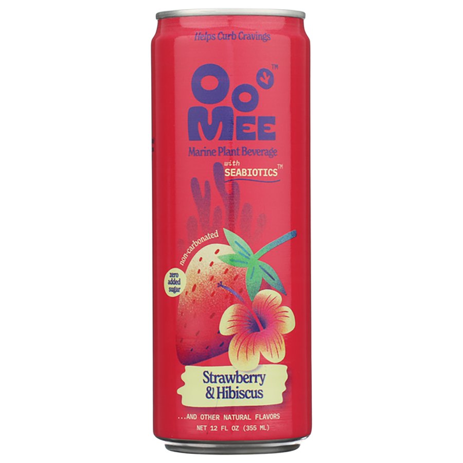 OoMee Strawberry Hibiscus Marine Plant Beverage With Seabiotics