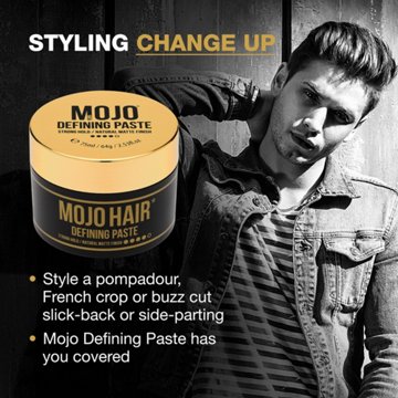 MOJO Defining Hair Styling Paste - Strong Hold, Matte Finish