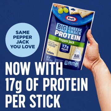 Kraft Protein + Reduced Fat Pepper Jack Cheese Sticks