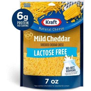 Kraft Lactose Free Mild Cheddar Shredded Cheese