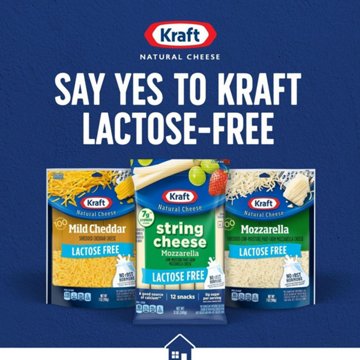 Kraft Lactose Free Mild Cheddar Shredded Cheese