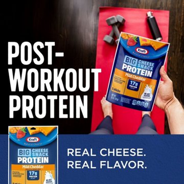 Kraft Big Protein Cheese Sticks - Reduced Fat Mild Cheddar