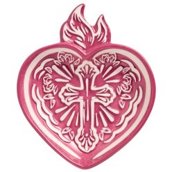 Destination Holiday Sacred Heart Tidbit Plate, Each