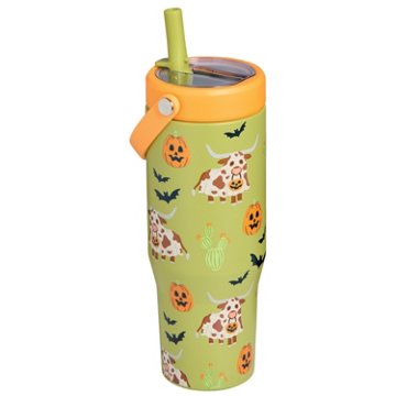 Destination Holiday Ghost Longhorn Halloween Tumbler, 32 oz