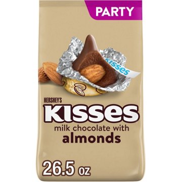 Hershey's Kisses Milk Chocolate with Almonds Candy - Party Pack