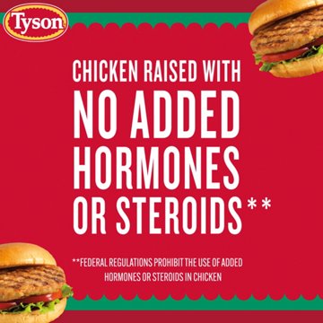 Tyson Frozen Original Seasoned Chicken Burgers
