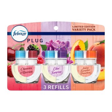 Febreze Plug Scented Oil Refills Variety Pack, 3 ct