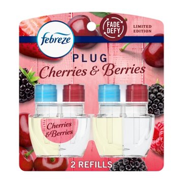 Febreze Plug Scented Oil Refills - Cherries & Berries, 2 ct