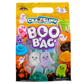 Cra-Z-Slimy Boo Bag Ghost Slime Party Pack, 15 ct