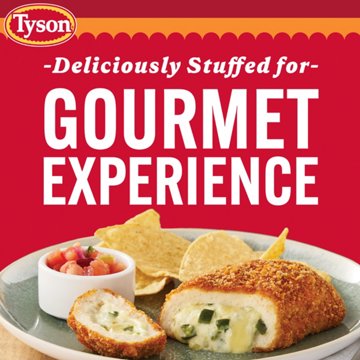 Tyson Frozen Raw Stuffed Chicken Breast Popper - Jalapeño