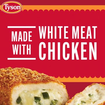 Tyson Frozen Raw Stuffed Chicken Breast Popper - Jalapeño