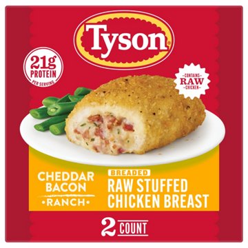 Tyson Frozen Raw Stuffed Chicken Breast - Cheddar Bacon Ranch