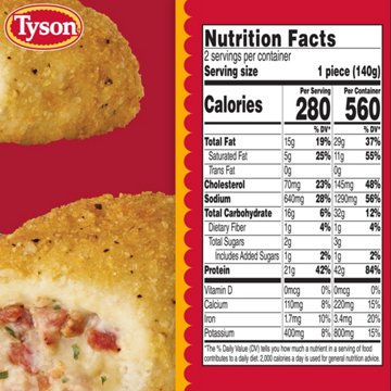 Tyson Frozen Raw Stuffed Chicken Breast - Cheddar Bacon Ranch