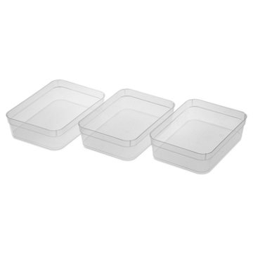 Sterilite Large Storage Trays, 3 ct