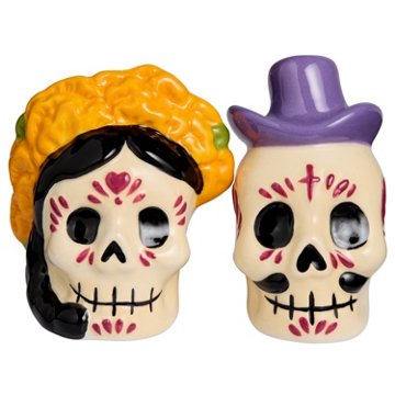 Destination Holiday Day Of The Dead Los Novios Salt And Pepper Set