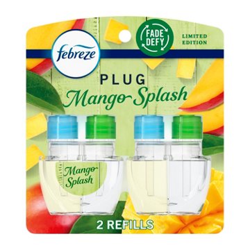 Febreze Plug Scented Oil Refills - Mango Splash, 2 ct