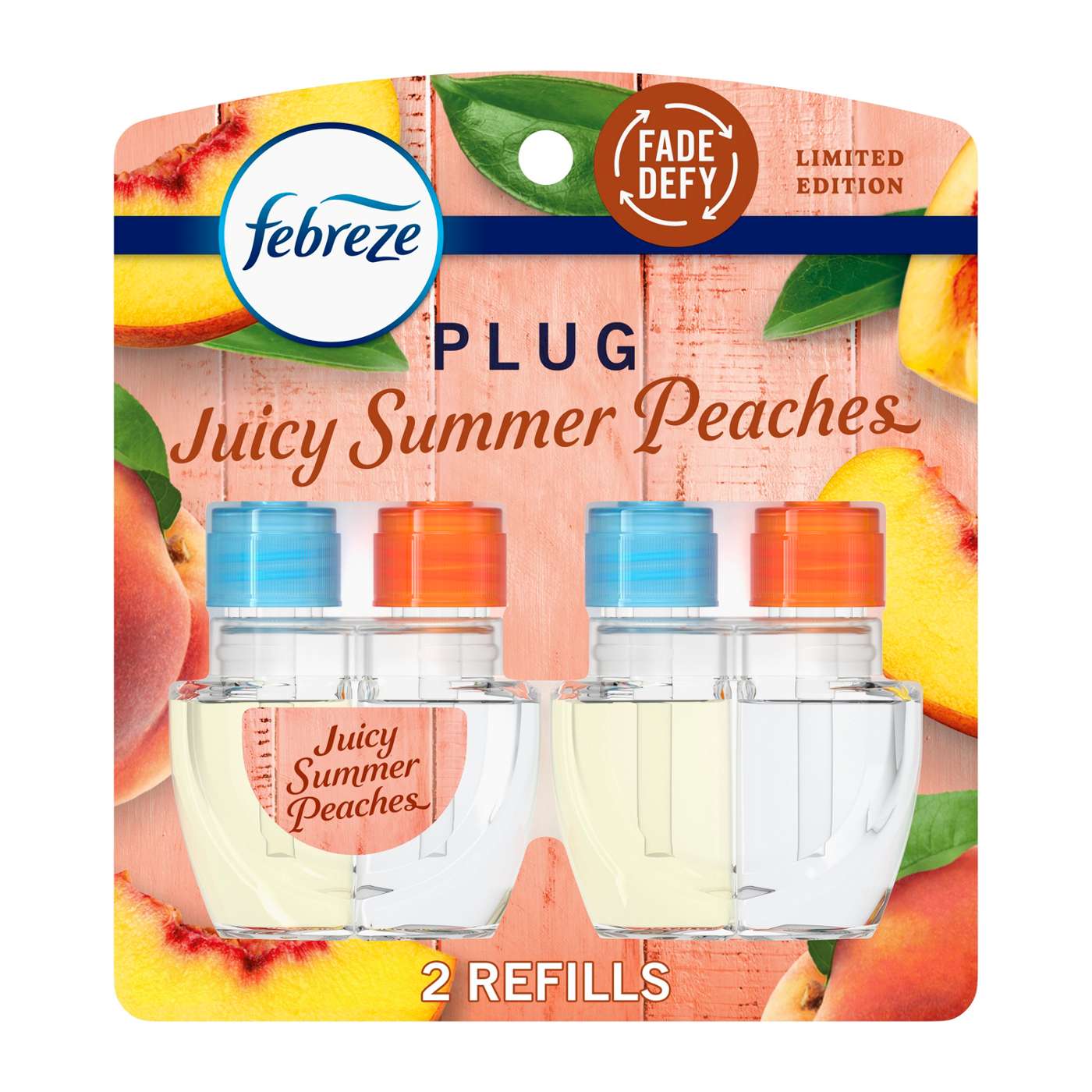 Febreze Plug Scented Oil Refills - Juicy Summer Peaches; image 1 of 6