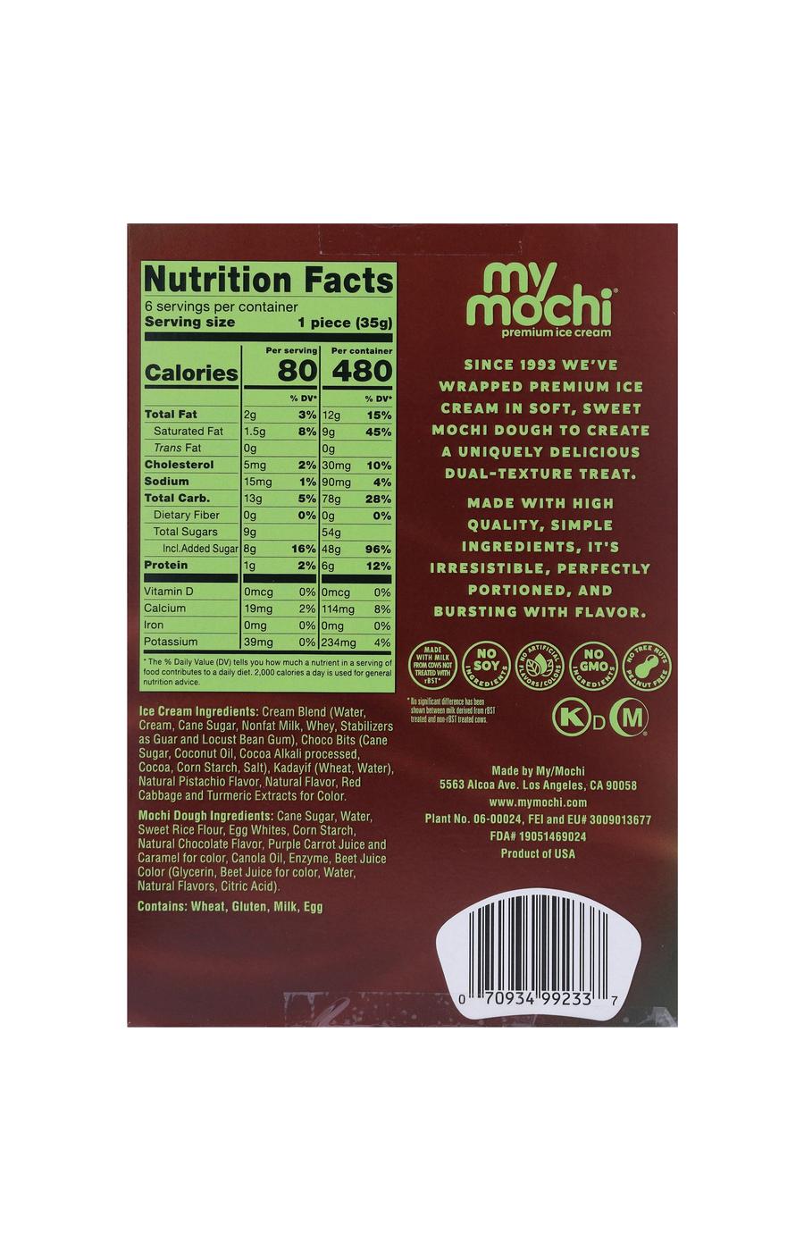 My/Mochi Dubai Chocolate Style Mochi Ice Cream; image 4 of 5