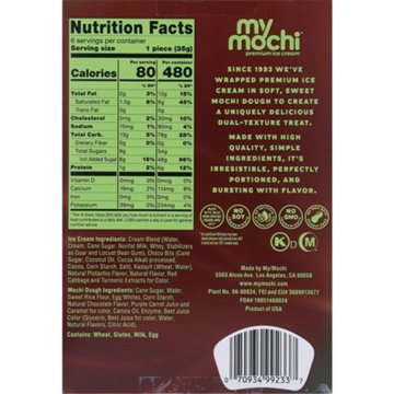 My/Mochi Dubai Chocolate Style Mochi Ice Cream, 6 ct