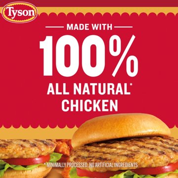 Tyson Frozen Chicken Burgers - Cheddar & Bacon