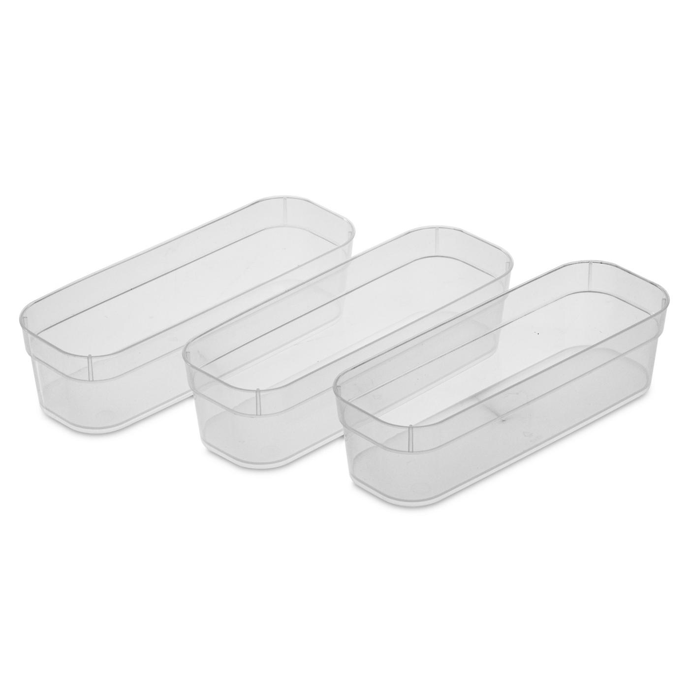 Sterilite Clear Narrow Storage Trays; image 1 of 2