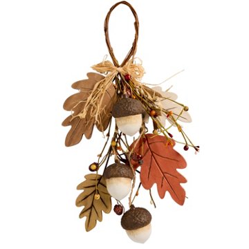 Destination Holiday Acorn And Leaves Wall Hanger