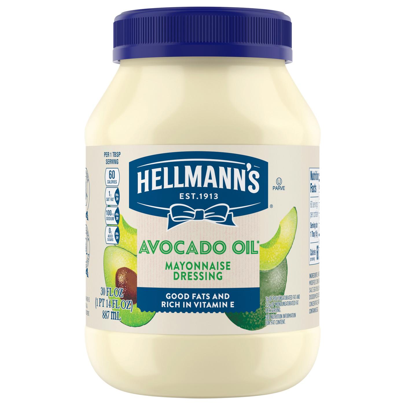 Hellmann's Avocado Oil Mayonnaise Dressing; image 1 of 6