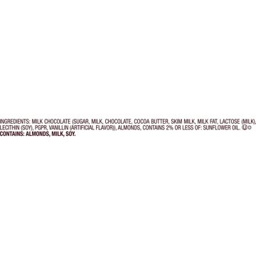 Hershey's Milk Chocolate with Almonds Snack Size Candy Bars, 10 pk