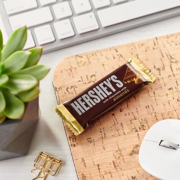 Hershey's Milk Chocolate with Almonds Snack Size Candy Bars, 10 pk