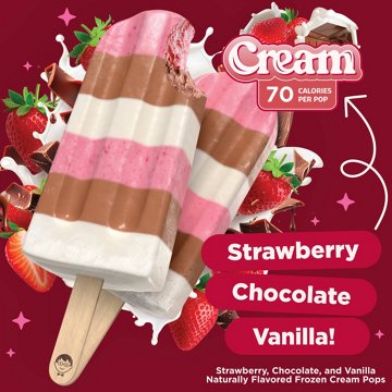 JonnyPops Neapolitan Cream Minis Frozen Pops