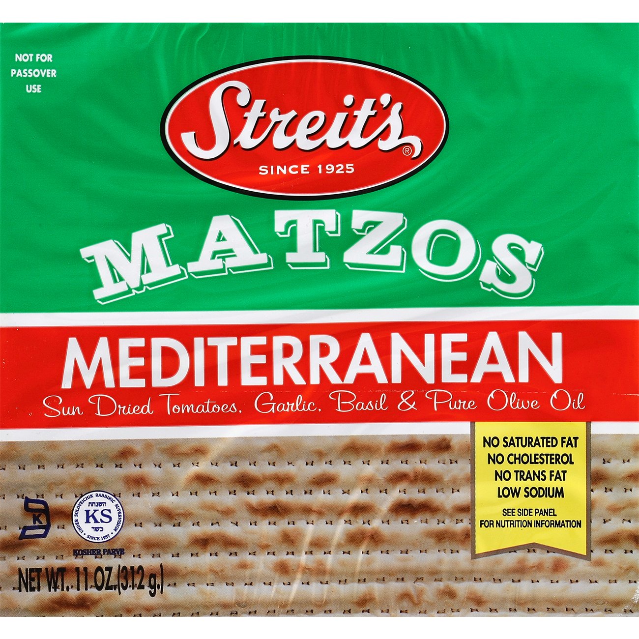 Streit's Kosher Matzos Mediterranean Crackers - Shop Crackers ...