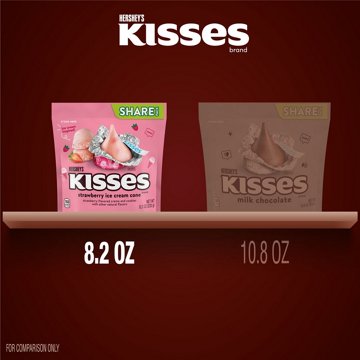 Hershey's Kisses Strawberry Ice Cream Cone Flavored Candy - Share Pack