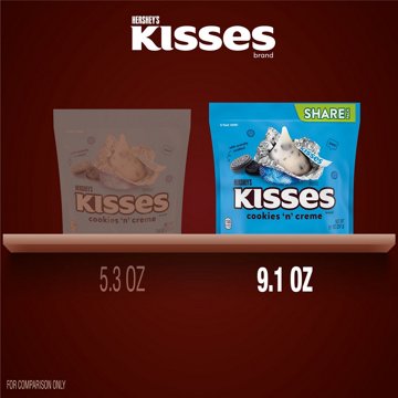 Hershey's Kisses Cookies N' Creme Candy - Share Pack