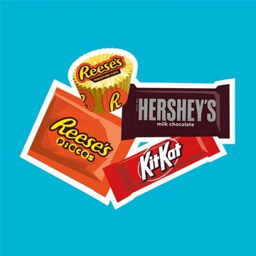 Hershey's, Kit Kat & Reese's Miniatures Assorted Flavored Candy - Share Pack