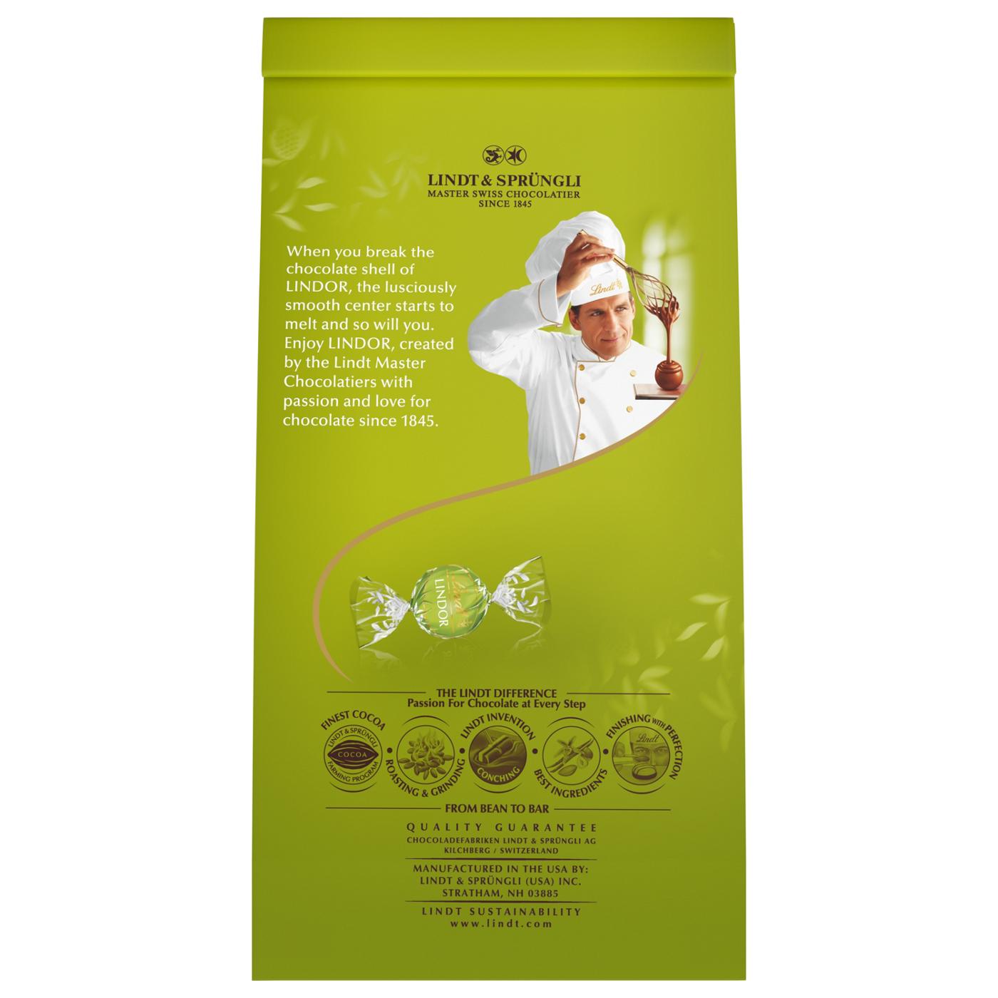 Lindt Lindor Pistachio Milk Chocolate Truffles; image 3 of 3