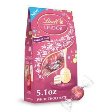 Lindt Lindor Birthday Cake White Chocolate Truffles