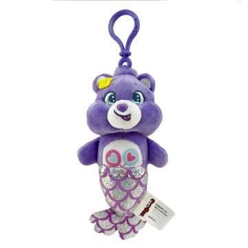 Care Bears Share Bear Mermaid Backpack Clip, 6"